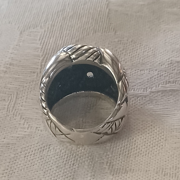 David Yurman Belmont Curb Chain Ring, SS, Size 6 - Picture 10 of 15